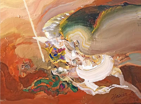 杨兴雅作品12  《抽象作品》30X40cm（2020）